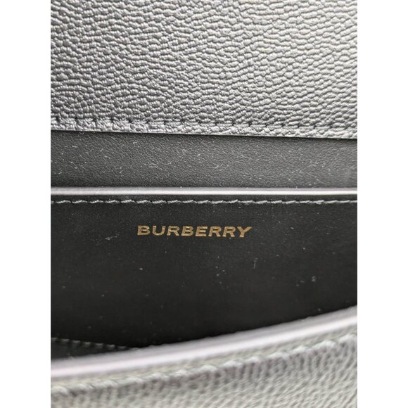 Burberry Madison Check Canvas Leather Shoulder Bag Black 8084026 - Picture 8 of 14